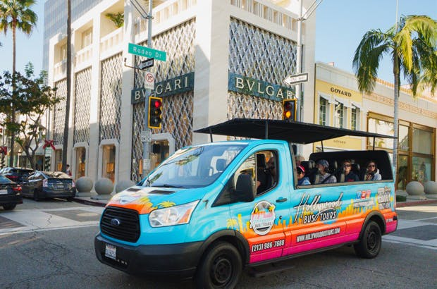 Hollywood, Beverly Hills & Celebrity Homes: Guided Open Air Bus Tour - Photo 1 of 8